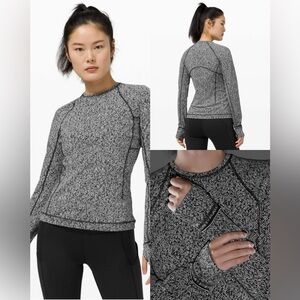 lululemon athletica Black and Gray Women's Sweater Runderful